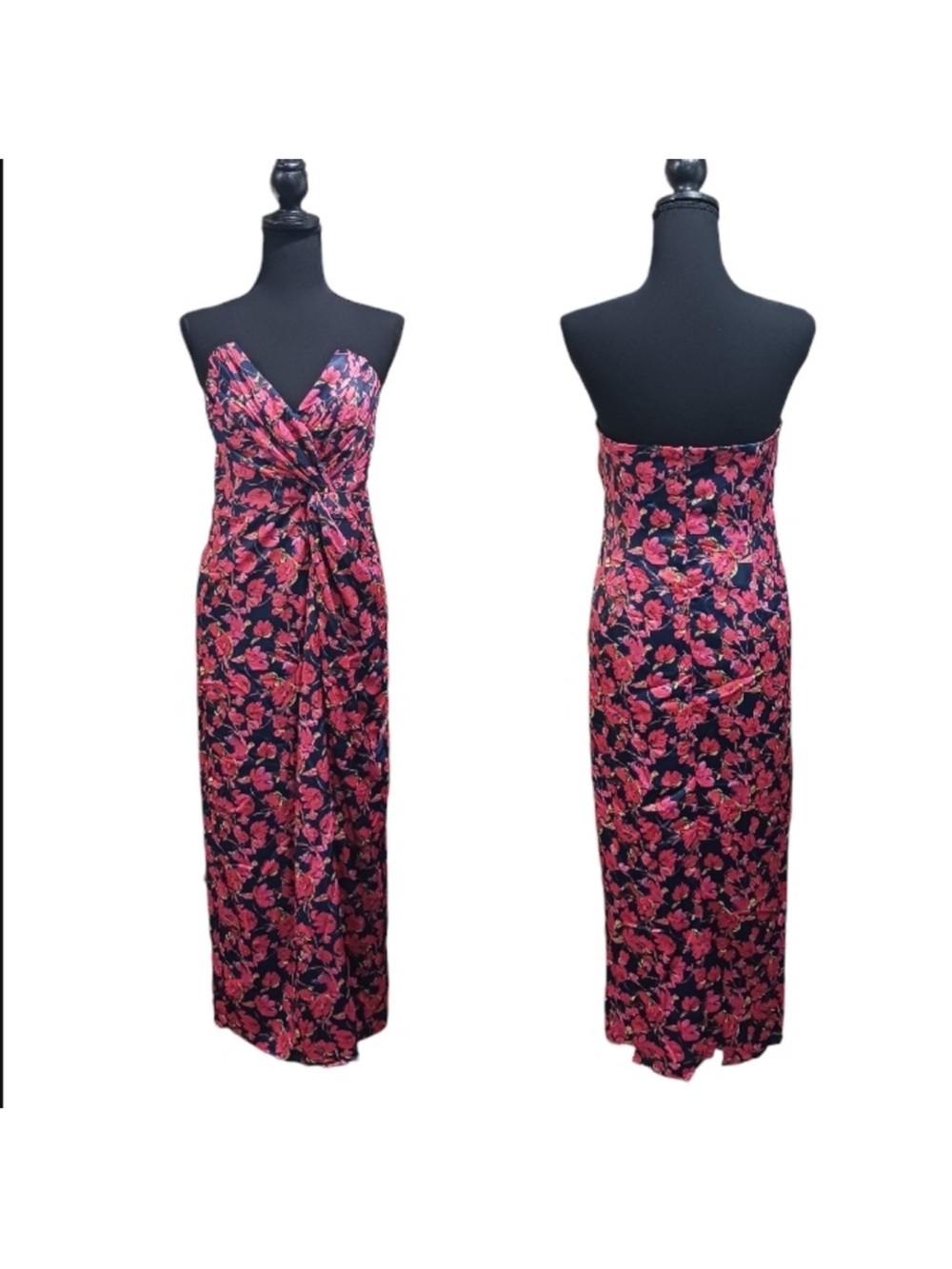 Dee Elly Lovestruck Strapless Satin Dress